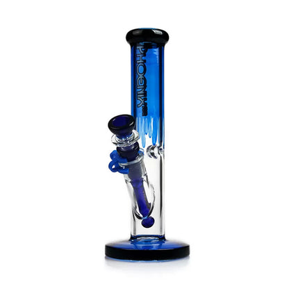 Phoenix Star: 10" Colourful Straight Glass Bong (PHX116)