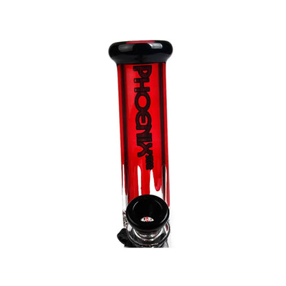 Phoenix Star: 10" Colourful Straight Glass Bong (PHX116)