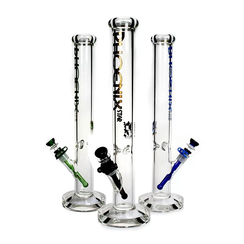 Phoenix Star: 7mm Thick 18" Straight Glass Bong (PHX127)