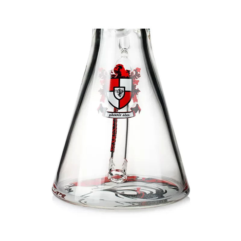 Phoenix Star: 18" Cartoon Blood Skull Decal Beaker Bong With Ice Catcher (PHX400)