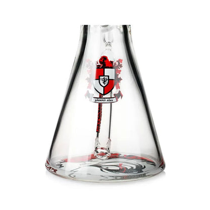 Phoenix Star: 18" Cartoon Blood Skull Decal Beaker Bong With Ice Catcher (PHX400)