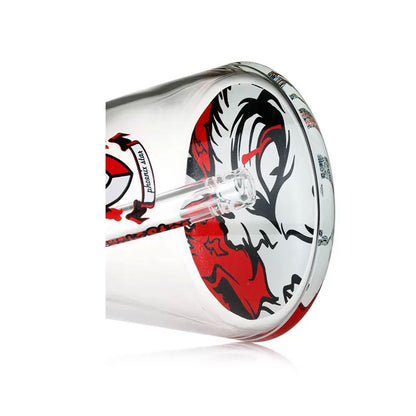 Phoenix Star: 18" Cartoon Blood Skull Decal Beaker Bong With Ice Catcher (PHX400)