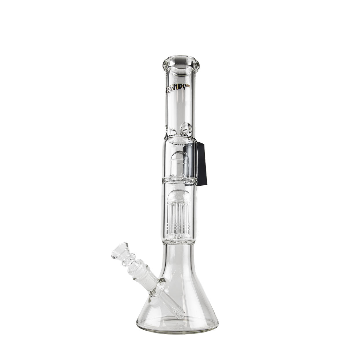 Phoenix Star: 14.8" Glass Percolator Bong With Ice Catch And Splash Guard - (PHX45)
