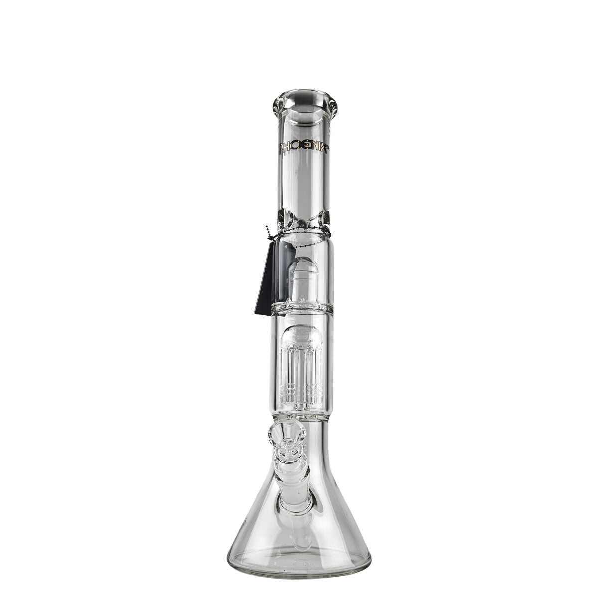 Phoenix Star: 14.8" Glass Percolator Bong With Ice Catch And Splash Guard - (PHX45)