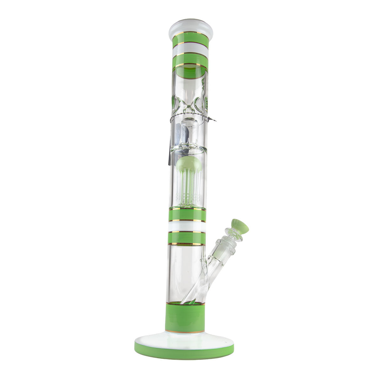 Phoenix Star: 17.5" Single 8 Arm Percolator Glass Bong (PHX604)