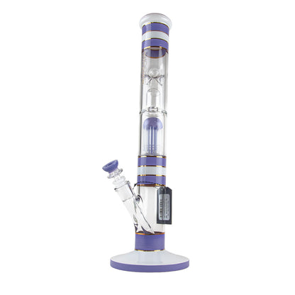 Phoenix Star: 17.5" Single 8 Arm Percolator Glass Bong (PHX604)