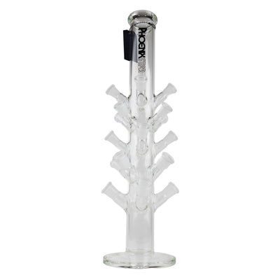 Phoenix Star: 19" Glass Bong Display Stand With Mixed 14mm And 18mm Holders - (PHX699)