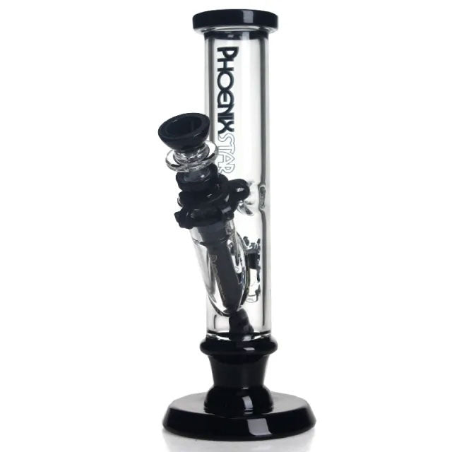Phoenix Star: 10" Straight Tube Glass Bong (PHX723)