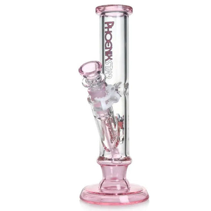 Phoenix Star: 10" Straight Tube Glass Bong (PHX723)