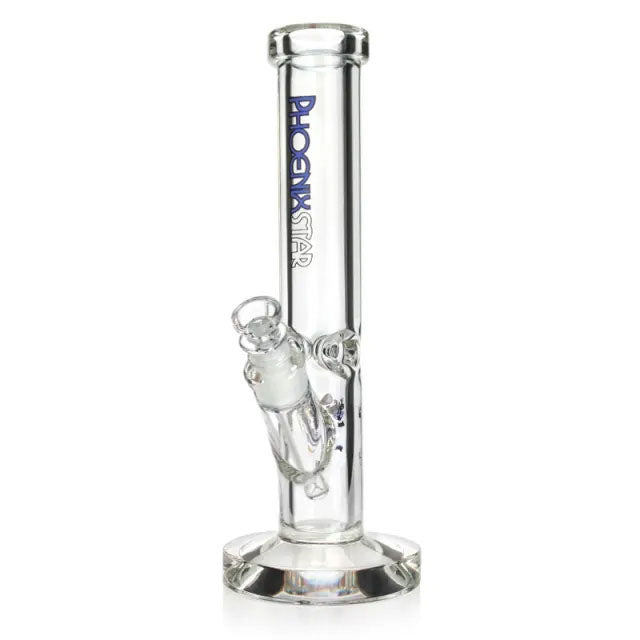 Phoenix Star: 9mm Thick 12" Straight Tube Glass Bong (PHX878)