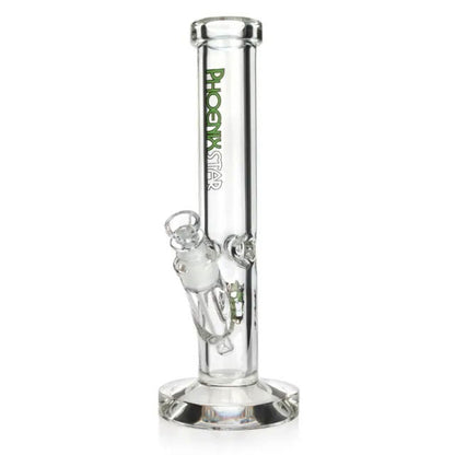Phoenix Star: 9mm Thick 12" Straight Tube Glass Bong (PHX878)