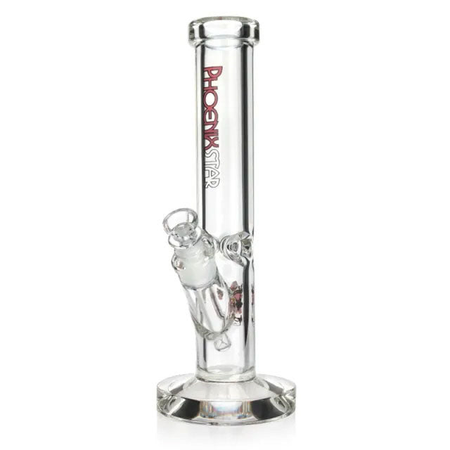 Phoenix Star: 9mm Thick 12" Straight Tube Glass Bong (PHX878)