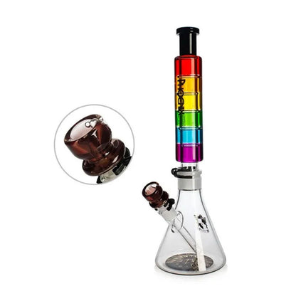 Phoenix Star: Rainbow 16" Glycerin Beaker Base Bong 2 Parts (PHX941)