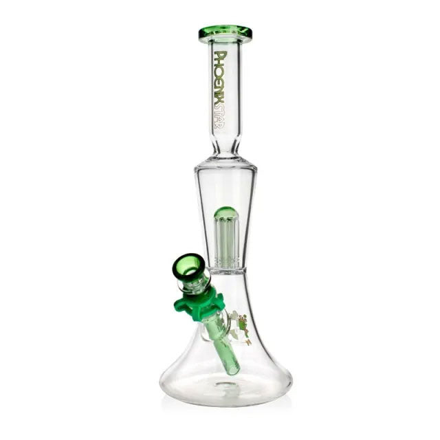 Phoenix Star: 13.5" 8 Arm Percolator Glass Bong (PHX960)