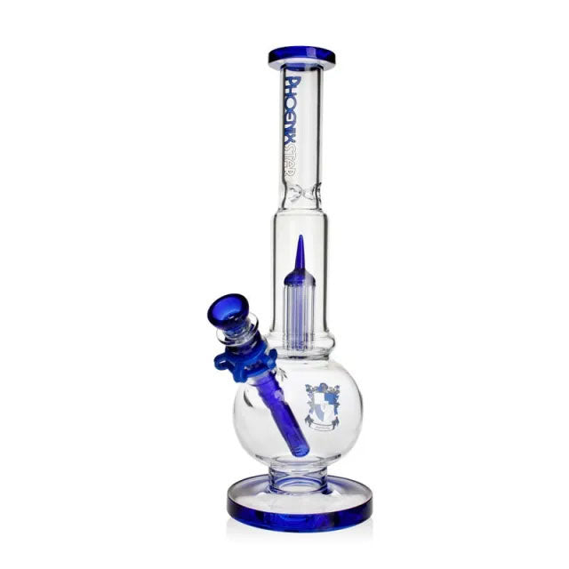 Phoenix Star: 14" 8 Arm Perculator Glass Ice Bong (PHX961)