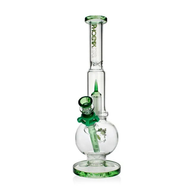 Phoenix Star: 14" 8 Arm Perculator Glass Ice Bong (PHX961)
