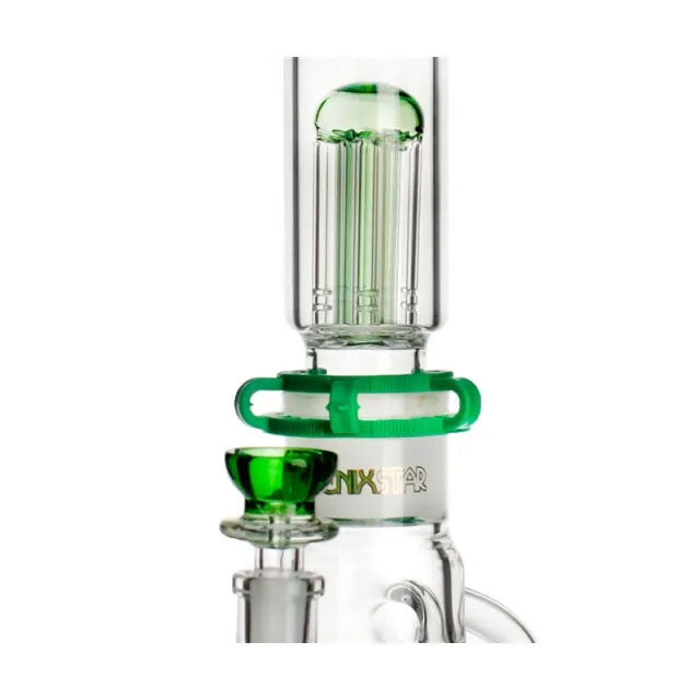 Phoenix Star: Dual Use Glass Bong With Showerhead And Tree Percolator (PHX963)