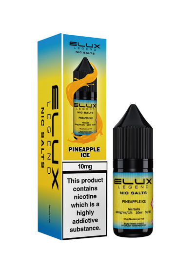 Elux Legend Nic Salts: Pineapple Ice - 10mg (10 Pack)