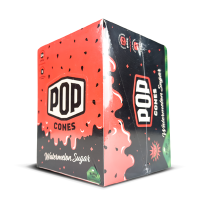 POP King Size Cones: Watermelon Sugar - 3x Cones Unbleached (24 Pack)
