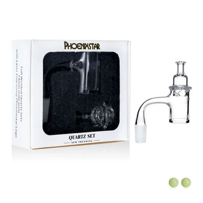 Phoenix Star: 14mm Male Banger With Terps Ball And Carb Cap Set (PQN001)