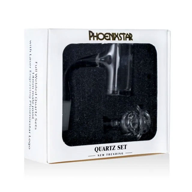 Phoenix Star: 14mm Male Banger With Terps Ball And Carb Cap Set (PQN001)