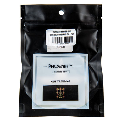 Phoenix Star: 14mm Male 90° Bucket Banger With Engraved Logo - (PQN20)