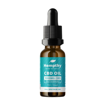 Hempthy Full Spectrum CBD Tincture Oil 10ml - Peppermint