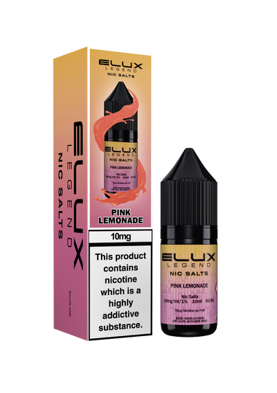 Elux Legend Nic Salts: Pink Lemonade - 20mg (10 Pack)