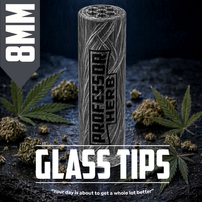 Professor Herb: 8mm Clear Glass Tips