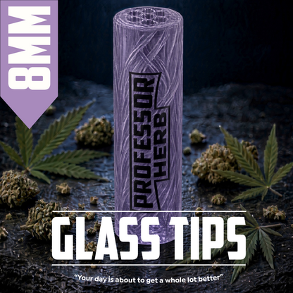 Professor Herb: 8mm Clear Glass Tips