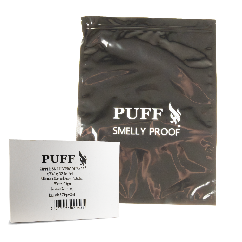 Sparkys Zipper Black Smelly Proof Bags 12"x 16" (100 Pack)