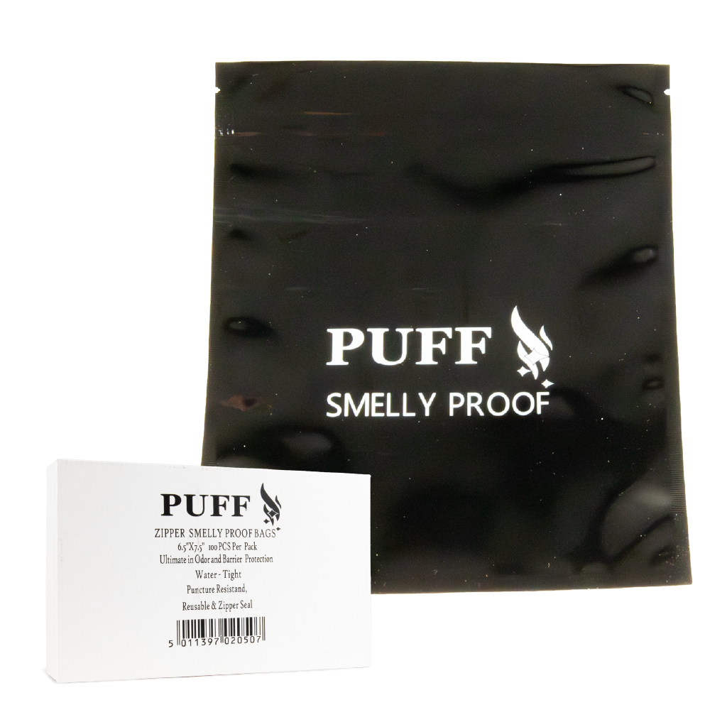 Sparkys Zipper Black Smelly Proof Bags 6.5"x 7.5" (100 Pack)