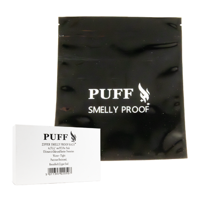 Sparkys Zipper Black Smelly Proof Bags 6.5