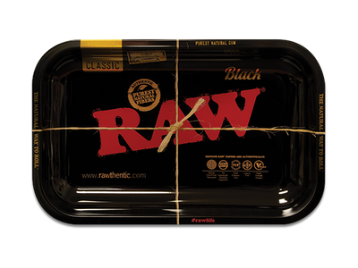 RAW 'Classic Black' Rolling Tray (Small 11
