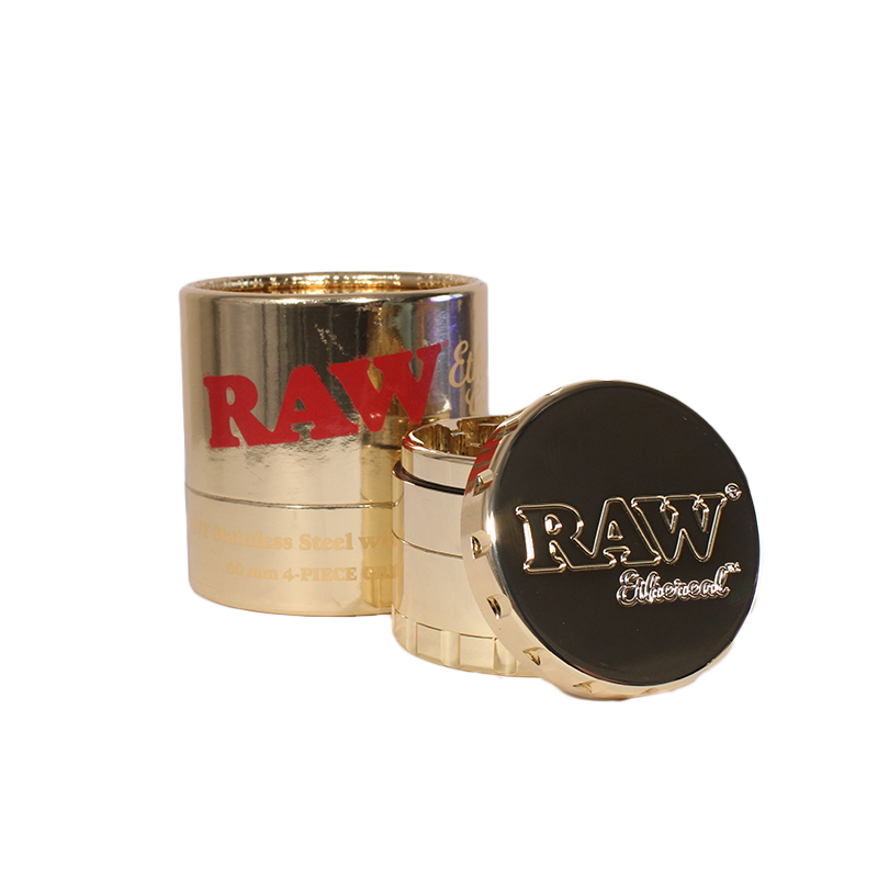 RAW Ethereal Gold 4 Piece Metal Grinder