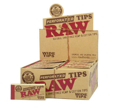 RAW Perforated Classic Wide Tips (Full Box)