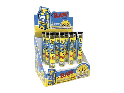 RAW x Lyrical Terpene Enhanced Bud Wrap Cones - Lemonade