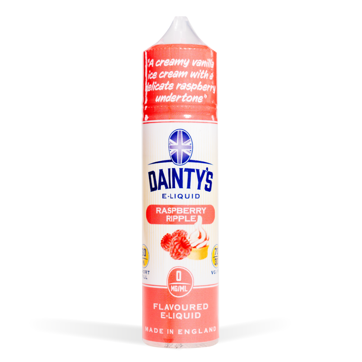 Dainty'S 50Ml E Liquid Shortfills Raspberry Ripple 50Ml