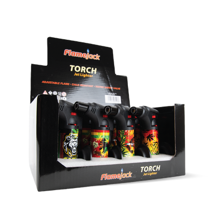 FlameJack Torch Jet Lighters (12 Pack)