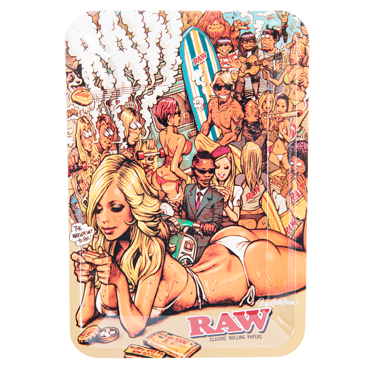 RAW 'RJB Summer' Rolling Tray (Mini 7.25" x 5")