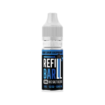 Refill Bar Salts Blue Sour Raspberry 10ml 50vg - (Pack Of 10)