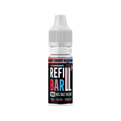 Refill Bar Salts Cranberry Cherry Blueberry 10ml 50vg - (Pack Of 10)