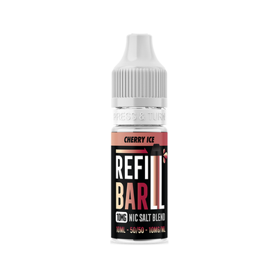 Refill Bar Salts Cherry Ice 10ml 50vg - (Pack Of 10)