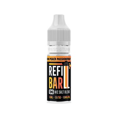 Refill Bar Salts Lemon Peach Passionfruit 10ml 50vg - (Pack Of 10)