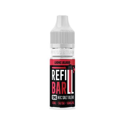 Refill Bar Salts Lions Blood 10ml 50vg - (Pack Of 10)