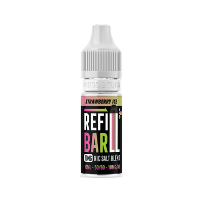 Refill Bar Salts Strawberry Ice 10ml 50vg - (Pack Of 10)