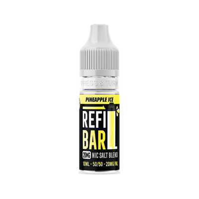 Refill Bar Salts Pineapple Ice 10ml 50vg - (Pack Of 10)