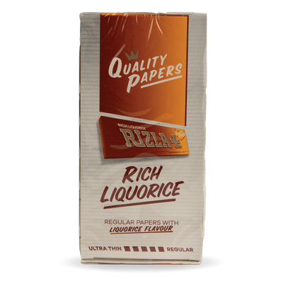 RIZLA Flavoured Rolling Papers: Rich Liquorice - Regular (50 Pack)