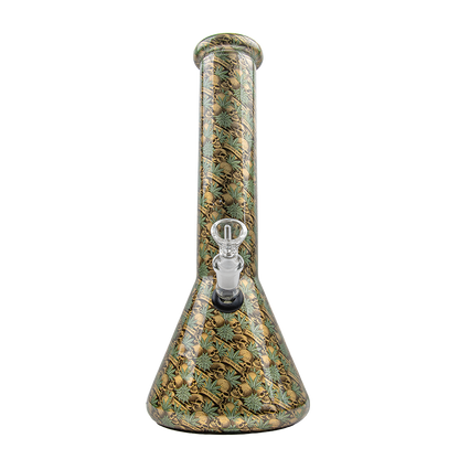 Sparkys 12 Inch Skull Design Glass Beaker Bong