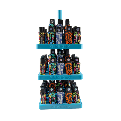 Zengaz Zl-7 Slim Jet Lighters 72 Piece 3 Layer Pyramid Display Stand (72 Pack)